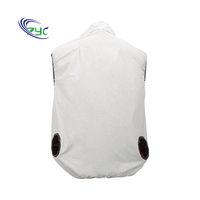 Veste d'été personnalisable avec chargeur sans fil, ventilateur de refroidissement, roulement à billes, construction en plastique, support OEM/ODM, logo personnalisé, pour l'extérieur