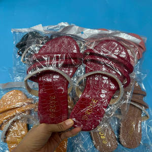 1.2 डॉलर मॉडल sjx020 आकार 36-41 अफ्रीकी गर्म बिक्री उच्च नवीनतम स्लाइपर एड़ी सैंडल प्लेटफॉर्म महिलाओं के फ्लैट जूते और सैंडल - Product Image 2