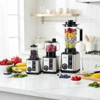 BARDEFU 6 en 1 8 en 1 SILVER CREST Blender 3L 4l 9500W Mixeur puissant, robot culinaire, machine à mélanger