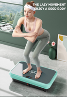 Plateforme vibrante d'exercice, 20 niveaux d'intensité, entraînement complet du corps, plaque vibrante pour drainage lymphatique et perte de poids