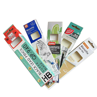 Boîte d'emballage personnalisée en carton recyclable avec fenêtre et trou de suspension pour ensemble de crayons à dessin HB/2B