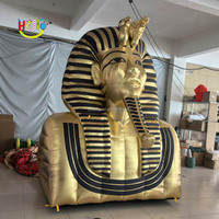 Or Airblown Toutankhamon Pharaon Sculpture Géant Gonflable Statue Égyptienne