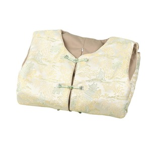 เสื้อกั๊กกันหนาว, ของขวัญวันแม่สำหรับเด็ก, เสื้อกั๊กใบบัวบก, สไตล์จีนแบบใหม่, เสื้อกั๊กผ้าซาตินลายดอก - Product Image 2