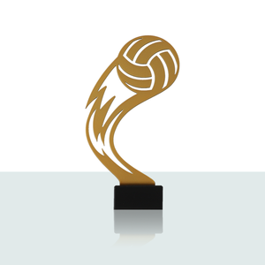 Statua in Metallo Pallavolo 21,0 cm - Product Image 1