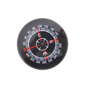 Factory Price Oil Filled Compass Abs Acrylic Black Accessories Mini Plastic Compass For Hiking Camping Survival Compass