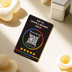 Tarjeta de Membresía NFC Personalizada de PVC, Soporte para Tarjetas, Smart Tap & Go, Código QR sin Contacto, Mini Etiqueta, Pago Empresarial, Resistente al Agua, 13.56MHz, Tiktok - Product Image 1
