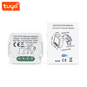 Módulo de Atenuación Gradual Inteligente Tuya WiFi, Interruptor de Luz Mini de 1 Canal, 100-240V, Control Remoto, Compatible con <span class=keywords><strong>Alexa</strong></span>, Google Home y la Aplicación Smart Life - Product Image 6