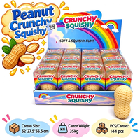 Jouets Squishy Croustillants en Forme d'Arachide, Jouets Sensoriels Anti-Stress Non-Ressortissants, Vente en Gros