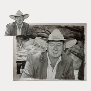 Pintura al Óleo Original Moderna Pintada a Mano sobre Lienzo, Arte de Pared Personalizado para Mujer y Perro, Tamaño Personalizado con Marco de Madera - Product Image 6