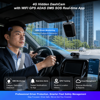 Terminal de suivi de véhicule 4G WIFI GPS H265 à 2 canaux, DVR, surveillance à distance en temps réel, ADAS, caméra embarquée 1080P, enregistreur vidéo HD