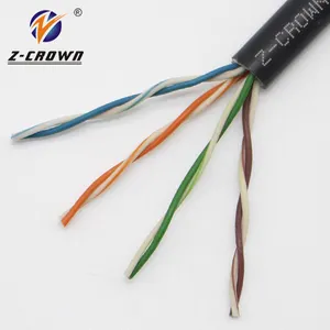 كابل شبكي 100% نحاسي 24awg cat5e utp شبكة محلية اختبار rj45 cat6 كابلات شبكات مصفحة