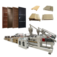 Ligne de production de portes WPC/Machine de production de panneaux de portes composites en bois et plastique PVC/extrusion de profilés WPC