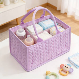 Bolsa Organizadora de Pañales Acolchada para Bebé, Bolsa de Almacenamiento Portátil para Guardería - Product Image 1