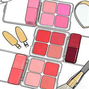 Paleta de Rubor, Contorno e Iluminador Vegana de Lujo Personalizada al por Mayor, de Alta Gama, con Cuatro Colores Cambiantes, Certificada HALAL, Natural - Product Image 4