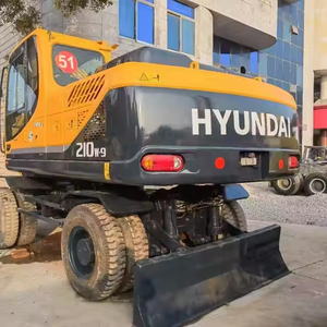 Excavadora de Ruedas HYUNDAI 210W-7 210W-9 de 21 Toneladas, Usada, de Buena Calidad, Motor Original Coreano de Segunda Mano - Product Image 4