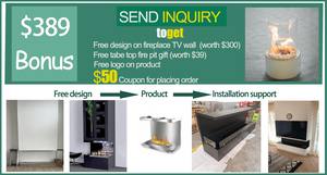 <span class=keywords><strong>Inno</strong></span> Living 60นิ้วเตาผิงไวไฟ,เตาไฟไบโอเอทานอลระยะไกลอัจฉริยะ - Product Image 2