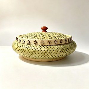 Bamboo Woven Storage <b>Basket</b> With Lid Linyi Craft For Fruits Vegetables <b>Bread</b> And Miscellaneous Items - Product Image 4