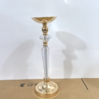 Support à fleurs en métal doré détachable, élégant et luxueux, pour centre de table, décoration de mariage, vase à fleurs, présentoir en carton