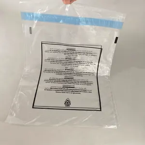 Sacchetto di avvertimento per soffocamento all'ingrosso fornitore di borsa autoadesiva con patta