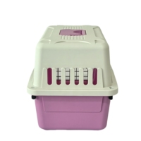 Caisse de transport pour chat et chien en plastique, motifs personnalisables, style classique, grande capacité, boîte de transport durable pour animaux de compagnie, CAISSE DE TRANSPORT POUR ANIMAUX DE COMPAGNIE