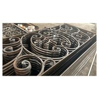 Clôtures décoratives de luxe en fer forgé pour jardin en métal de qualité supérieure en fer forgé