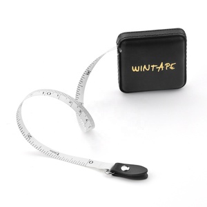 Wintape Băng Đo PU Hình Vuông Có Thể Thu Gọn <span class=keywords><strong>1.5M</strong></span> Băng Mềm Cho May Vá Vải Cơ Thể Thước Đo Đo Cơ Thể - Product Image 5