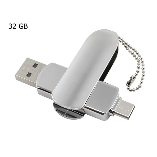 Elegance Usb Flash Drive 32Gb Otg Reversible With Chain