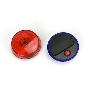 Luz reflectora intermitente redonda promocional, Impresión de logotipo, luz de advertencia LED DE SEGURIDAD reflectante, luz intermitente redonda con Clip trasero - Product Image 4