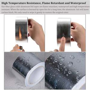 Hot Selling Hittebestendige Aluminiumfolie Plakband Veroudering Weerstand Versterkt Met Mesh Reinfor Aluminiumfolie Tape - Product Image 6