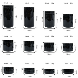 Contenitori per Crema Corpo e Deodorante Stick da 100ml 150ml 200ml, Vasetti in Plastica PET con Coperchio per Conservazione Cosmetici - Product Image 3