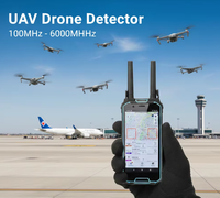 Détecteur de drone portable, capteur de signal RF 300-8000 MHz, scanner radio, équipement de détection de drone FPV sans fil longue portée