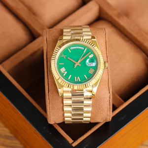 Calendrier classique luxueux pour hommes et femmes, mouvement automatique, cristal saphir, montre-bracelet résistante à l'eau - Product Image 5