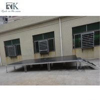 Scène d'événement populaire de haute qualité, plateforme de scène facile à installer, pieds de scène réglables