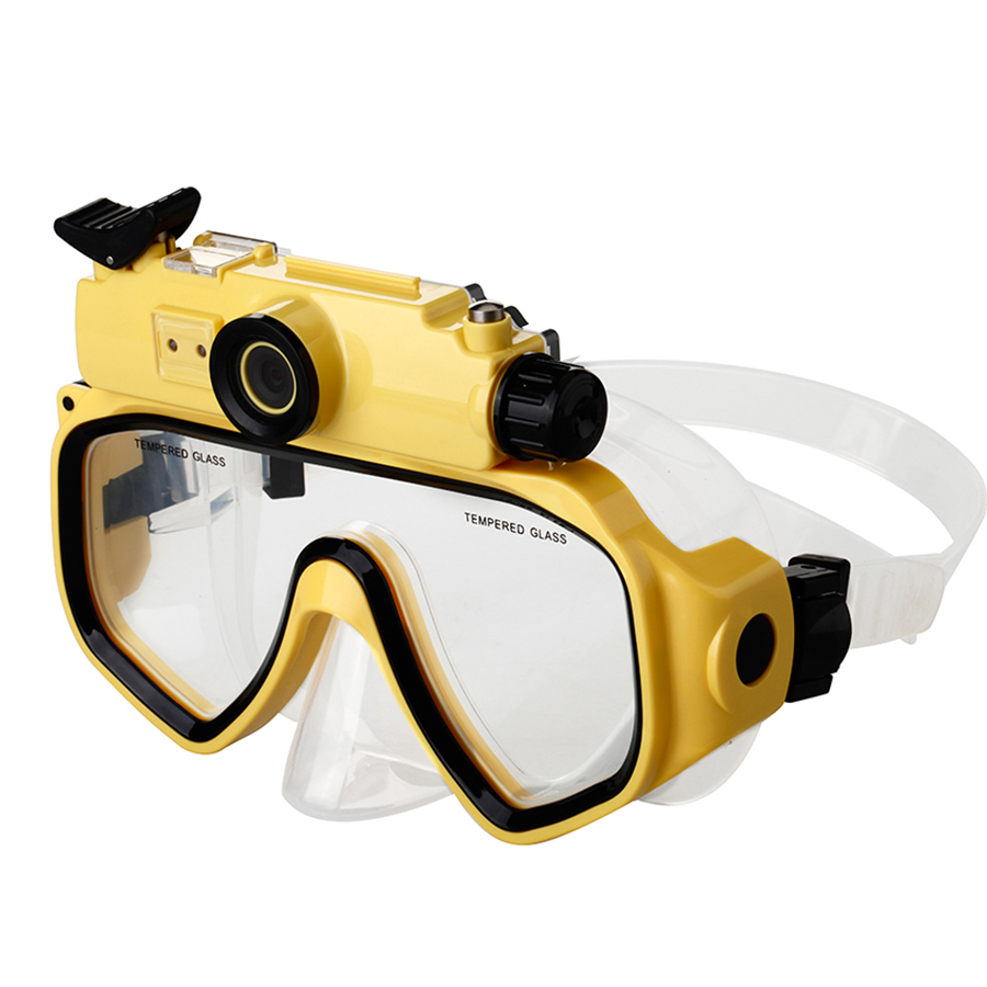 Masque de plongée WT-RD34 avec caméra vidéo étanche et anti-buée