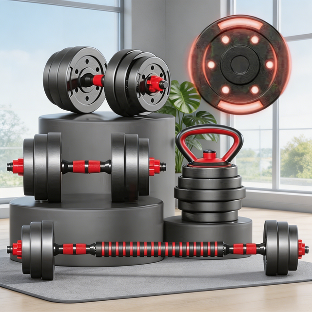 Dumbbell Men's Fitness Home Equipment Barbell Kettlebell Arm Muscle Training Adjustable Weight Steel Universal Combination
