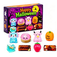 Calendrier de l'Avent d'Halloween : Boîte Mystère Thème Fantôme, Thème Citrouille, Thème Crâne – Jouets Cadeaux, Faveurs de Fête en Silicone – Vente en Gros