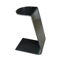 Support de table d'appoint moderne en acier inoxydable avec plaque de roche en marbre de luxe, meubles de maison, base de table basse et petits pieds de table