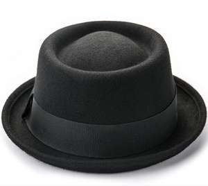 Sombrero Fedora Pork Pie Homburg Vintage Elegante, Nuevo y en Oferta, 100% Lana Europea, Estilo Casual Unisex - Product Image 2