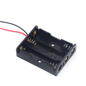 Soporte para baterías 3AA con cable, serie de 4.5V, cables rojos y negros para proyectos electrónicos - Product Image 2