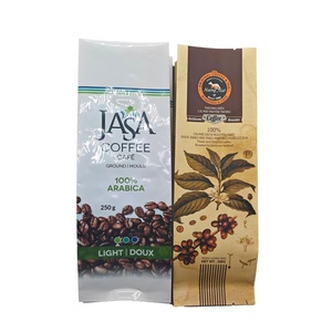สายรัดกระป๋องแบบกำหนดเองสำหรับถุงกาแฟพิมพ์ลายขนาด 1 กก. และซองบรรจุภัณฑ์ขนมขนาด 1 กก. ถุงบรรจุภัณฑ์กาแฟคราฟท์แบบมีวาล์วพิมพ์ลายตามสั่ง - Product Image 1