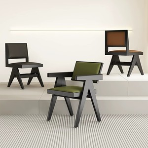 <span class=keywords><strong>Chaise</strong></span> de salle à manger moderne pour restaurant et hôtel, avec structure en <span class=keywords><strong>bois</strong></span> massif et accoudoirs en cuir, en <span class=keywords><strong>bois</strong></span> de frêne - Product Image 4