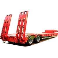 ACTA 4 essieux 16 roues lit bas conteneur châssis chargeur semi-remorque lowbed remorque lowboy camion remorques