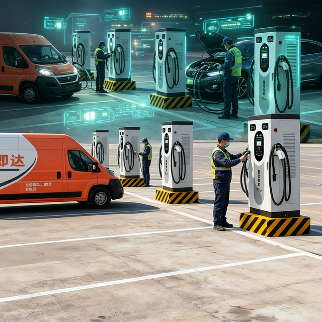 Factory Outlet Car Charging Station Galvanized Steel Body for Stadium Parking
