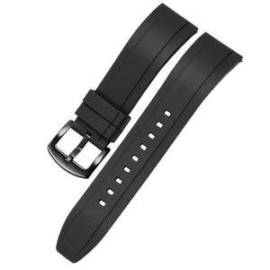 Correa de reloj de goma Vulcan FKM Real personalizada 18mm 20mm 22mm <span class=keywords><strong>24mm</strong></span> correa de reloj de liberación rápida de silicona resistente al agua para Galaxy - Product Image 5