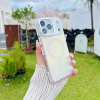 Nouvelle coque de téléphone magnétique à paillettes dégradées tendance pour iPhone 14 15 Plus 11 12 13 16 17 18 Pro Max, étui antichoc en acrylique