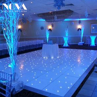 NOVA Sol de danse LED interactif Starlit amovible pour mariage et fêtes, 16 pieds x 16 pieds, en promotion