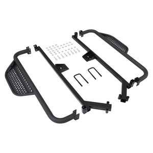 Golf Cart Accessories Club Car Precedent Nerf Bar with Drop Down Side Step,Electric Nerf Bar Brackets - Product Image 1