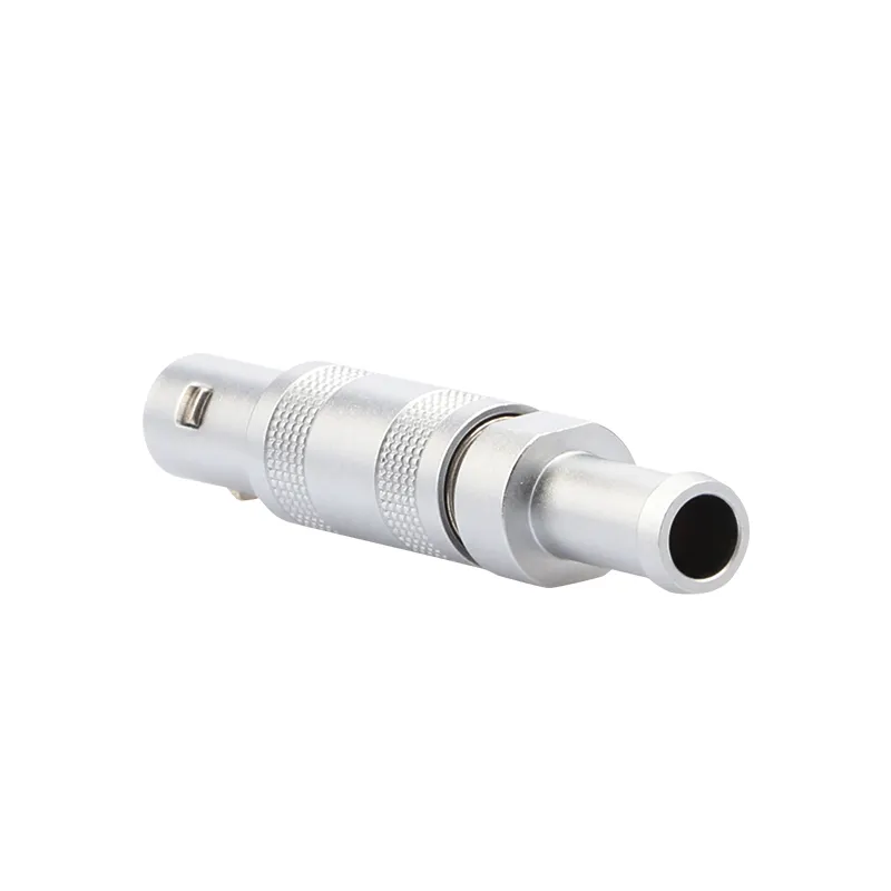 00 series FFA.00.250 coaxial connectors for NDT equipment with black bend relief