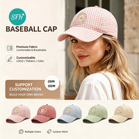 Casquette de baseball décontractée ajustable avec logo personnalisé brodé, motif coloré, visière incurvée, nouvelle conception