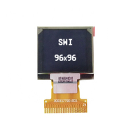Layar OLED transparan kecil 1,1 inci 96x96 untuk tachometer, warna kuning, mini OLED